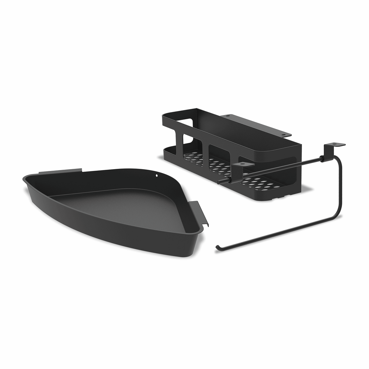 EGG Frame Zubehörpaket 3-teilig — Zubehörhalter, Universal-Tray und Handtuchhalter