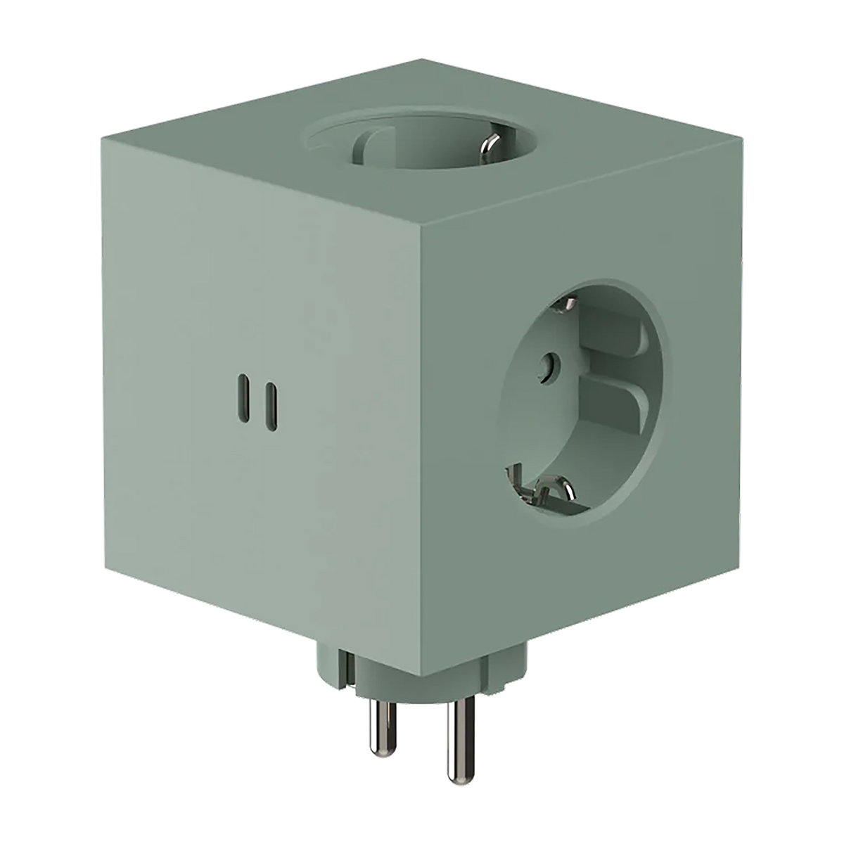 Avolt Square 2 Steckdosenwürfel mit USB-C Grün