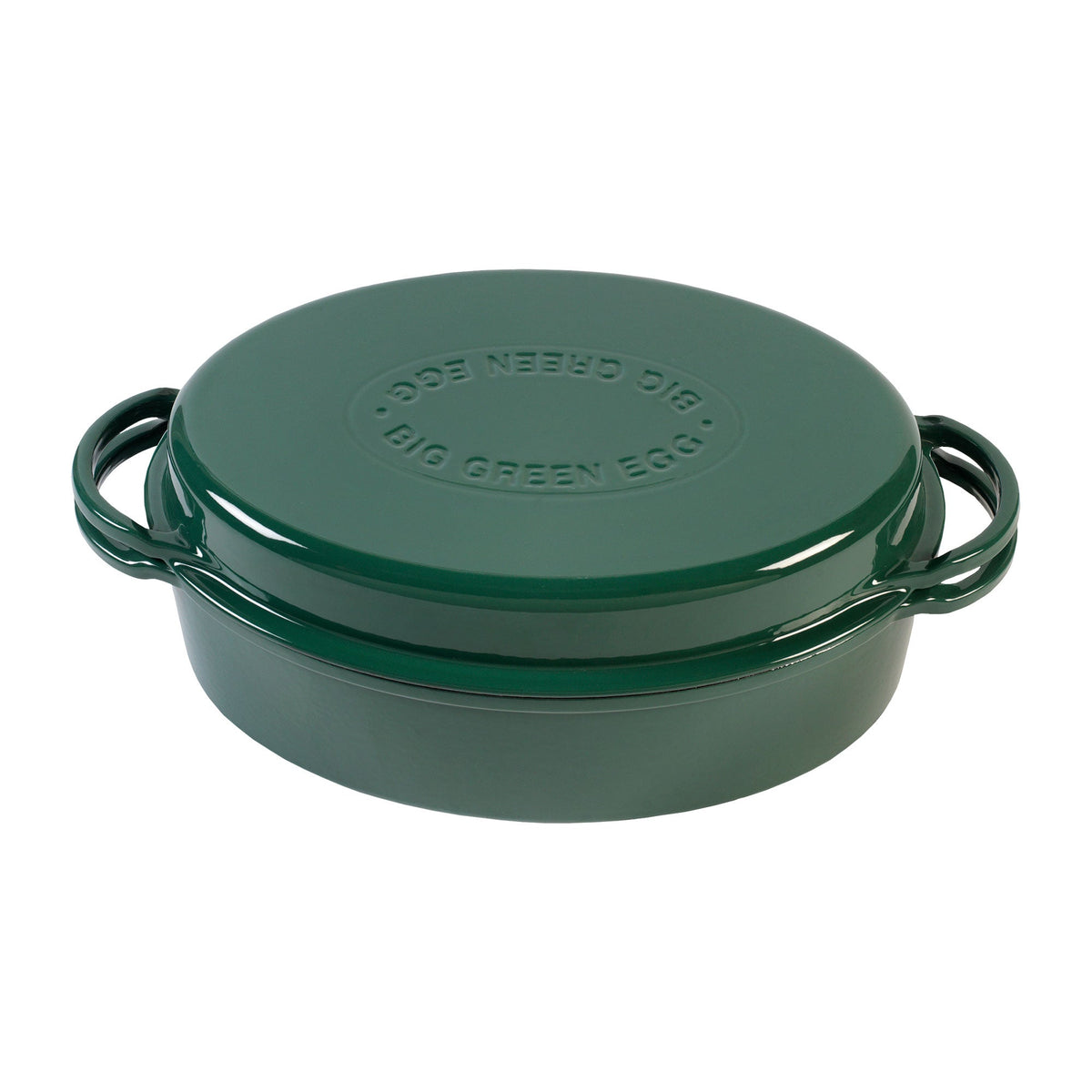 Big Green Egg Dutch Oven oval grün