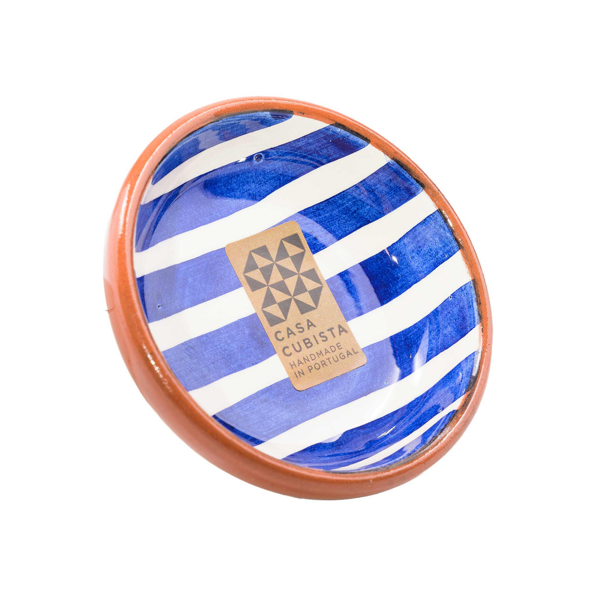 Keramikschale klein bold stripes blue