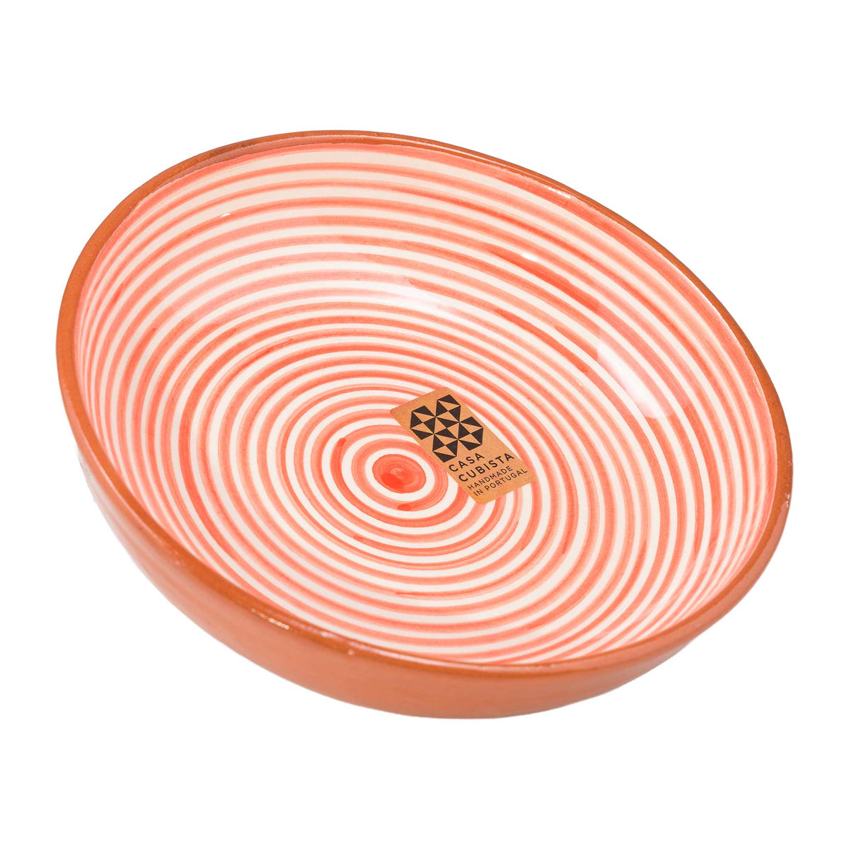 Keramikschale mittel fine stripes red