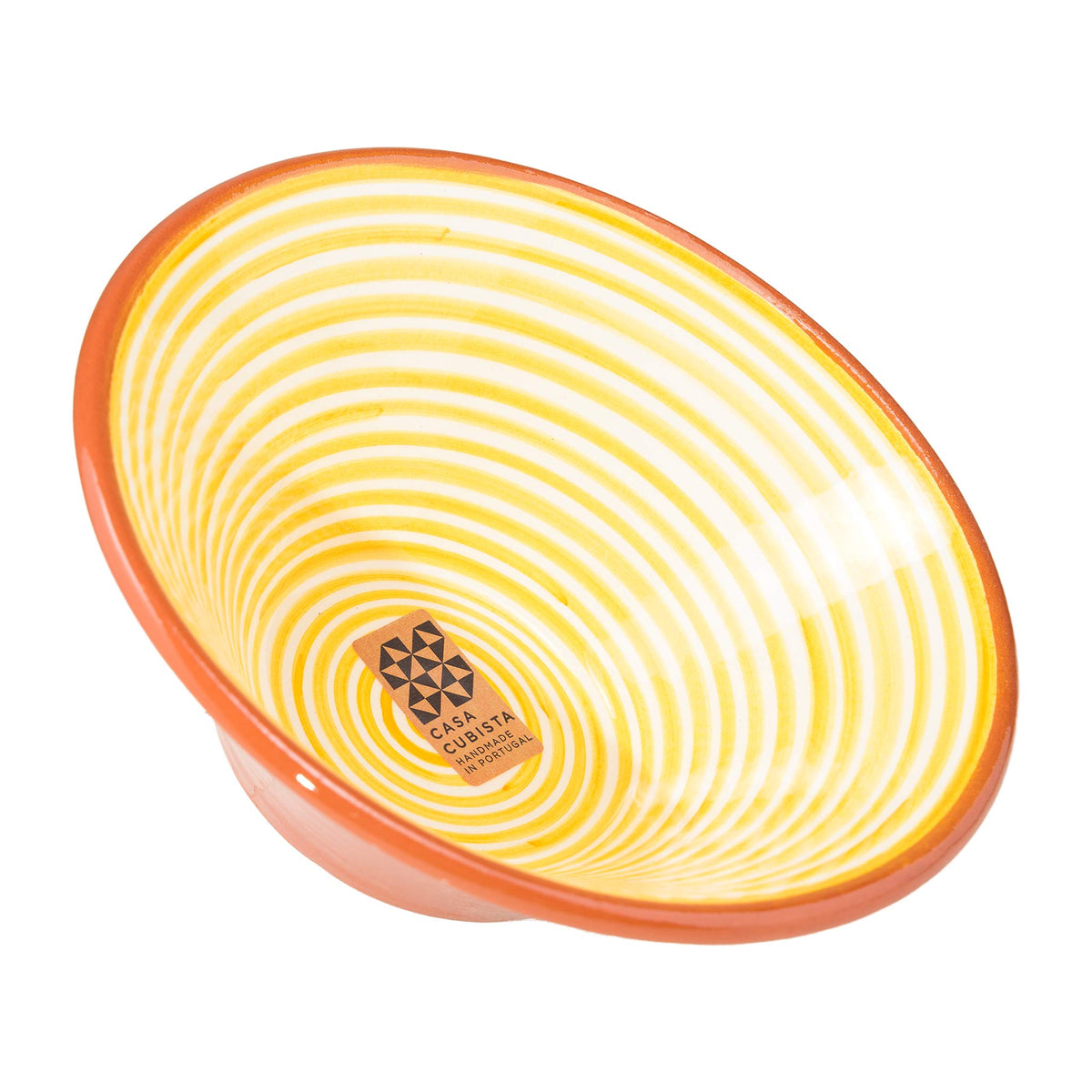 Keramikschüssel mittel Classic stripe tangerine