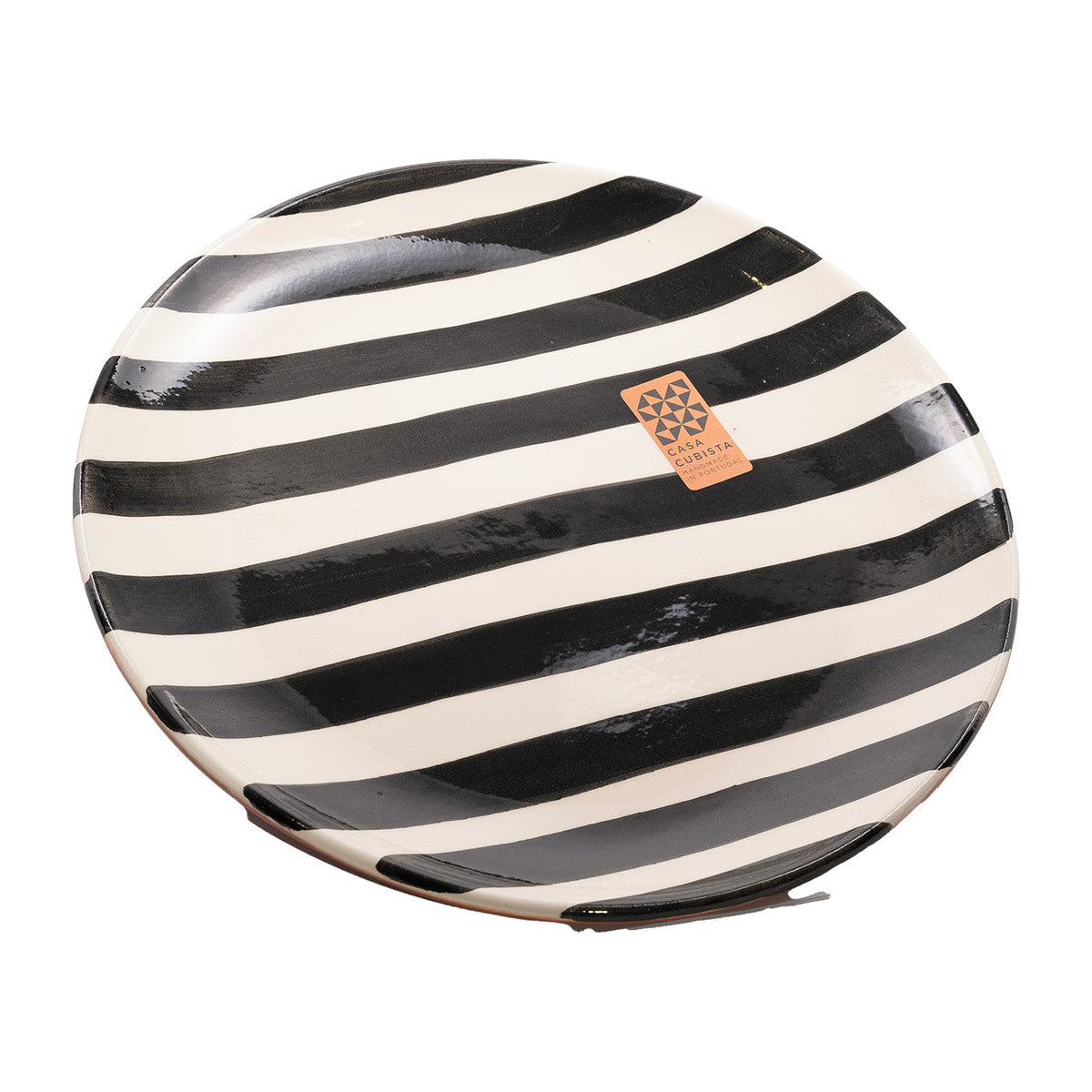 Casa Cubista Teller klein bold stripes black