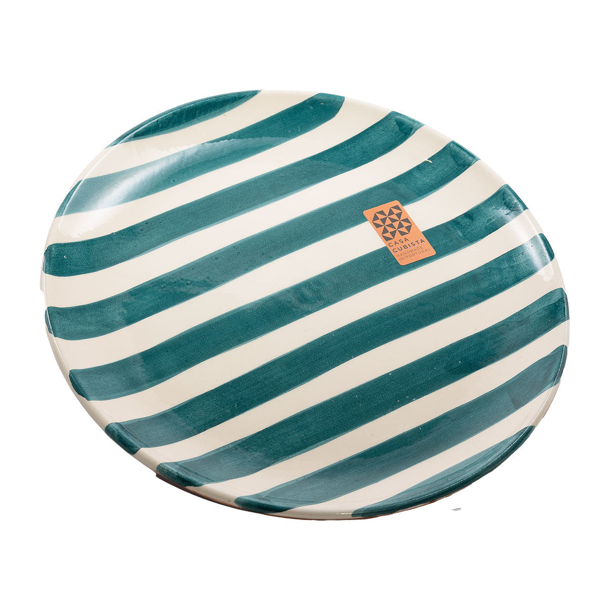 Casa Cubista Teller klein bold stripes teal