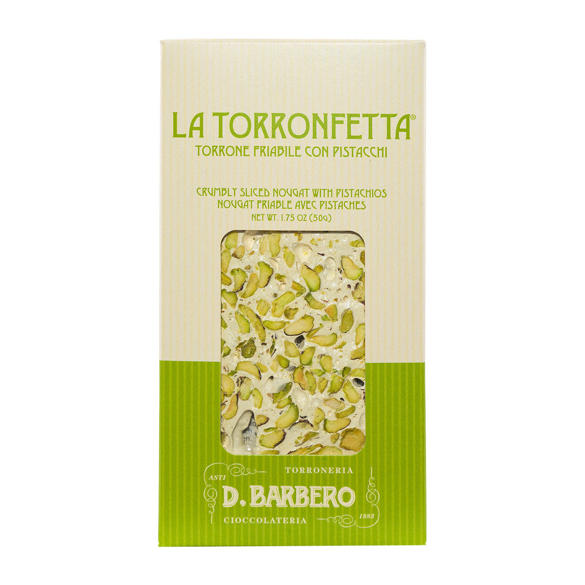 D.Barbero Torronetafel mit Pistazien 50g