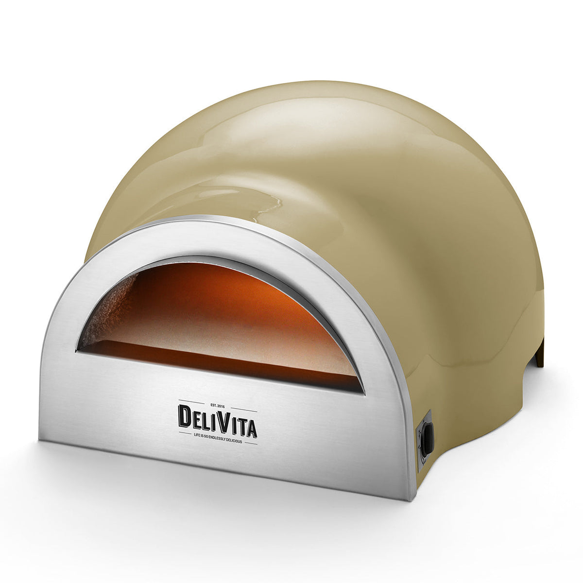 DeliVita ECO Gas Pizzaofen Olive Green Olivgrün