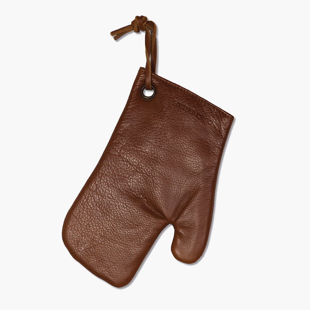 Dutchdeluxes Ofenhandschuh Vollnarbenleder braun