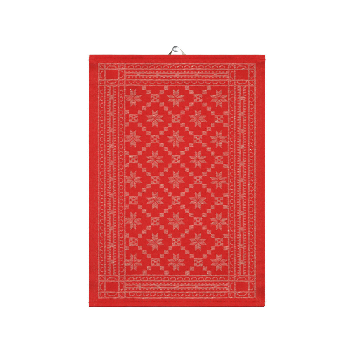 Ekelund Attebladrose Geschirrtuch rot 50x70cm