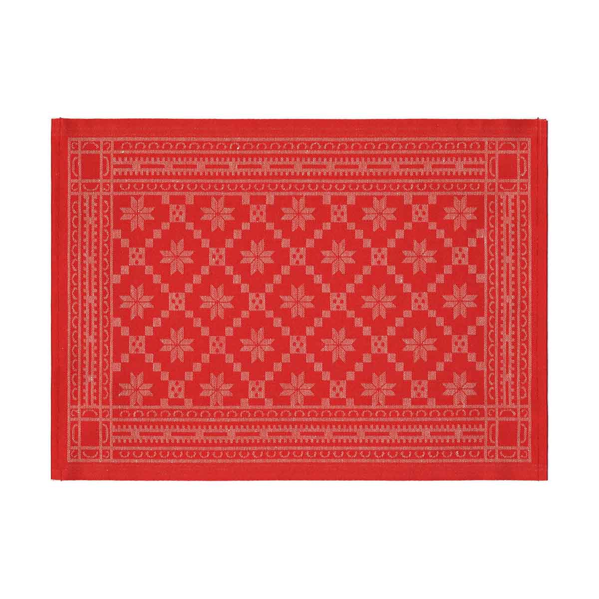 Ekelund Attebladrose Tischset rot 35x48cm