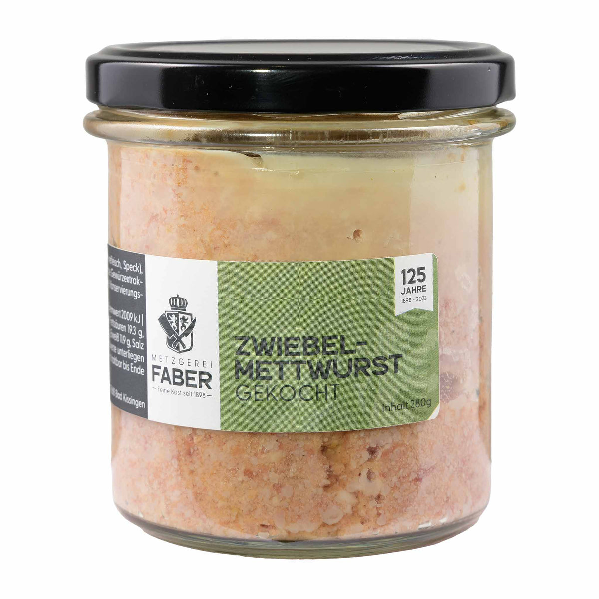 Faber Feinkost Kochmettwurst mit Zwiebeln 280g