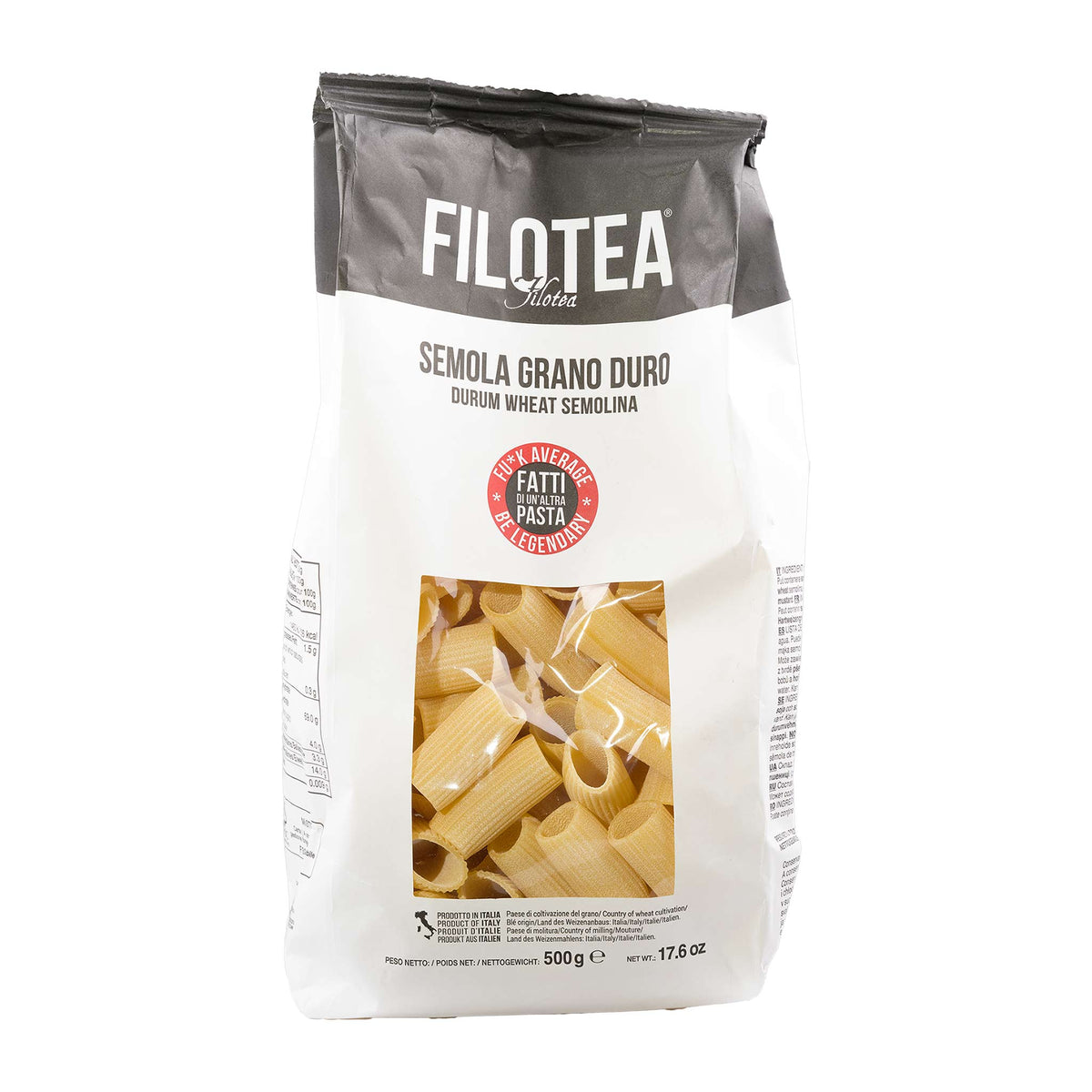 Filotea Rigatoni Durum Pasta 500g
