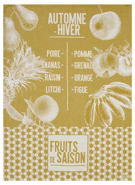Geschirrtuch Fruits de Saison Gelb