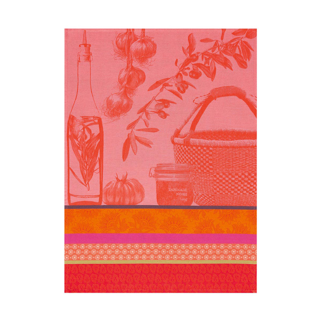 Geschirrtuch Saveurs de Provence Rot