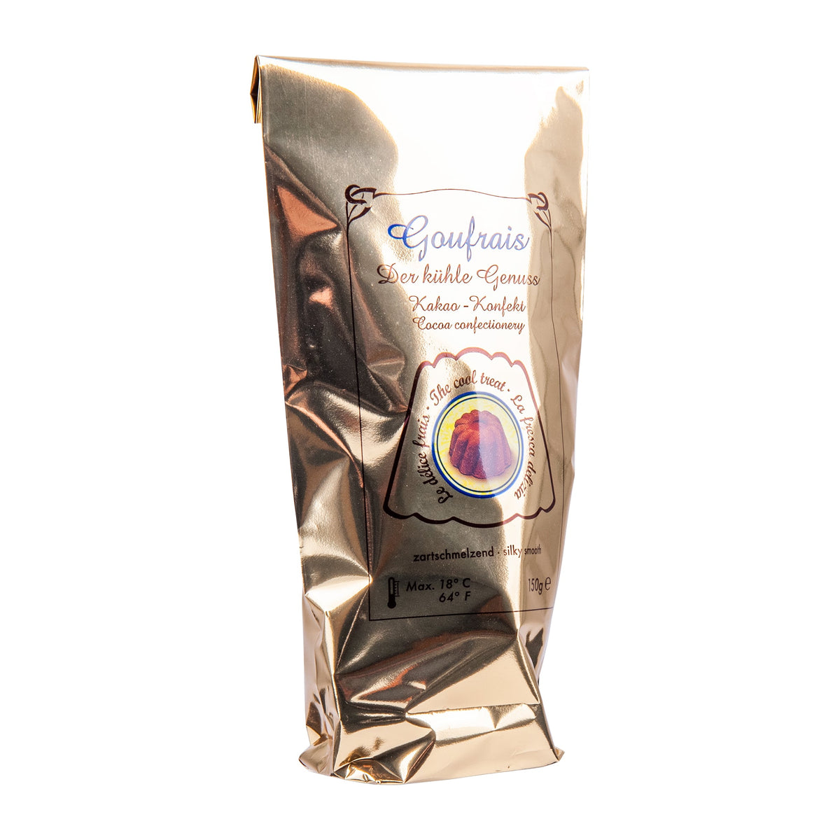 Goufrais Kakao Konfekt Gold Beutel 150g