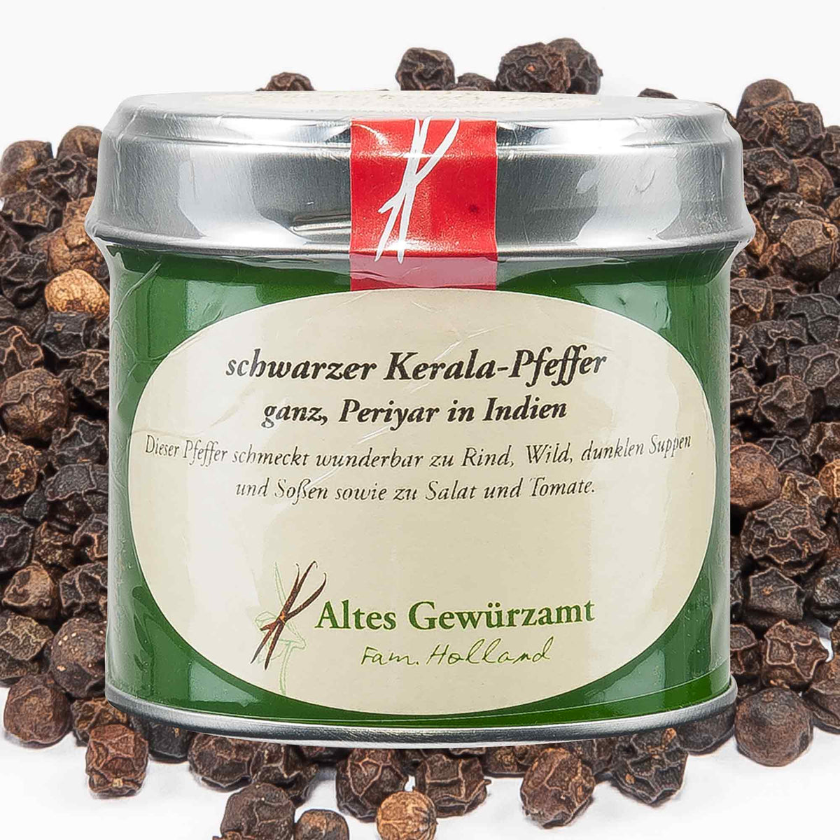 Ingo Holland schwarzer Kerala Pfeffer 70g