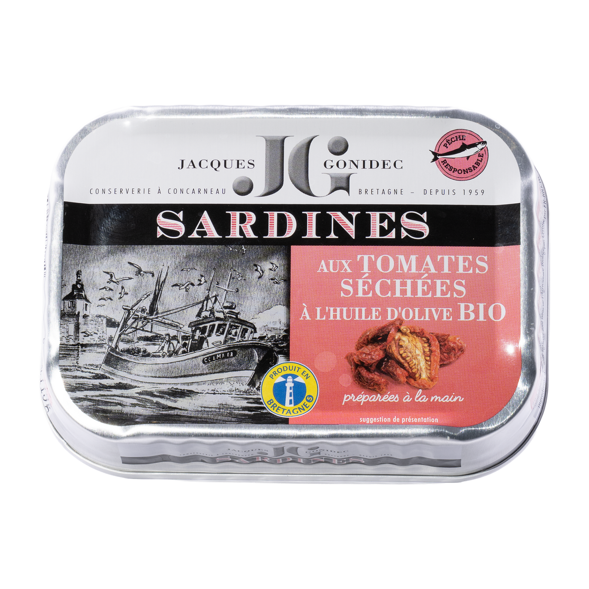 JG Jacques Gonidec Sardinen mit getrockneten Tomaten