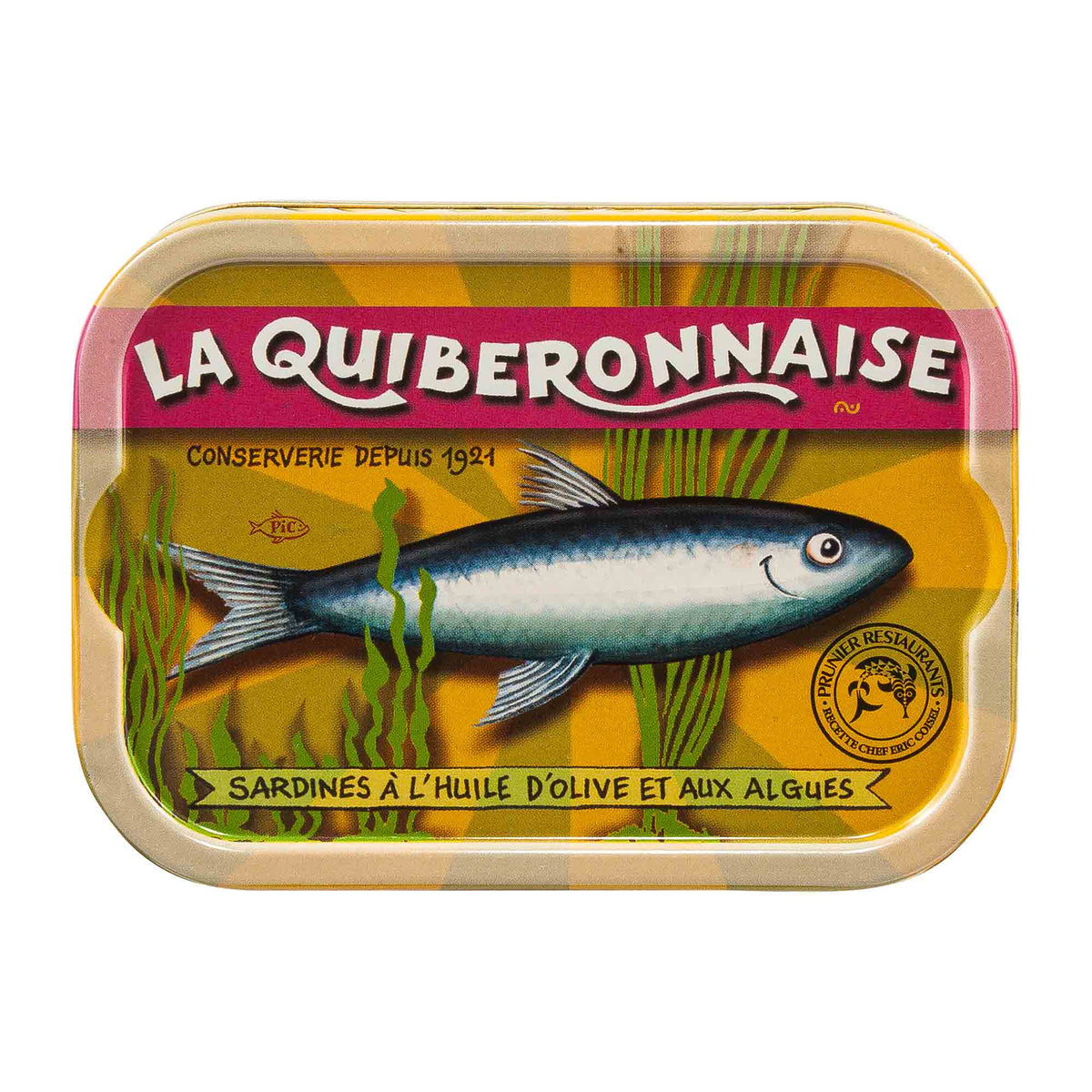 La Quiberonniase Jahrgangssardinen mit Algen