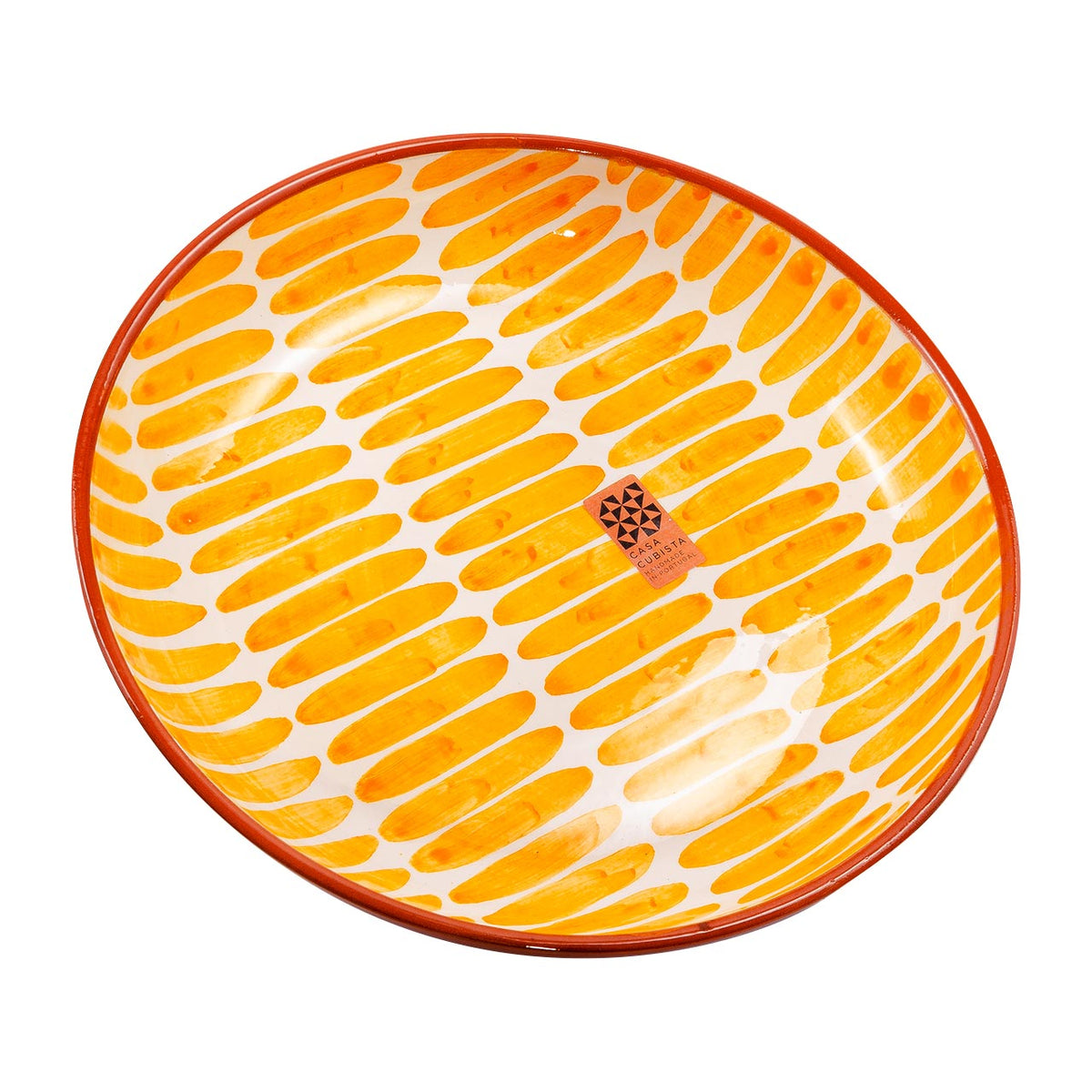 Keramikschale groß dash tangerine