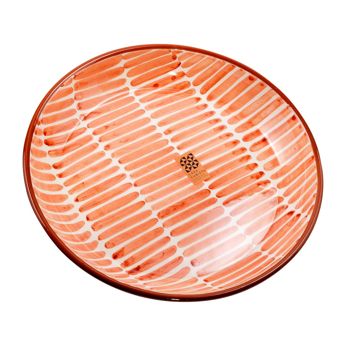 Keramikschale groß dash terracotta
