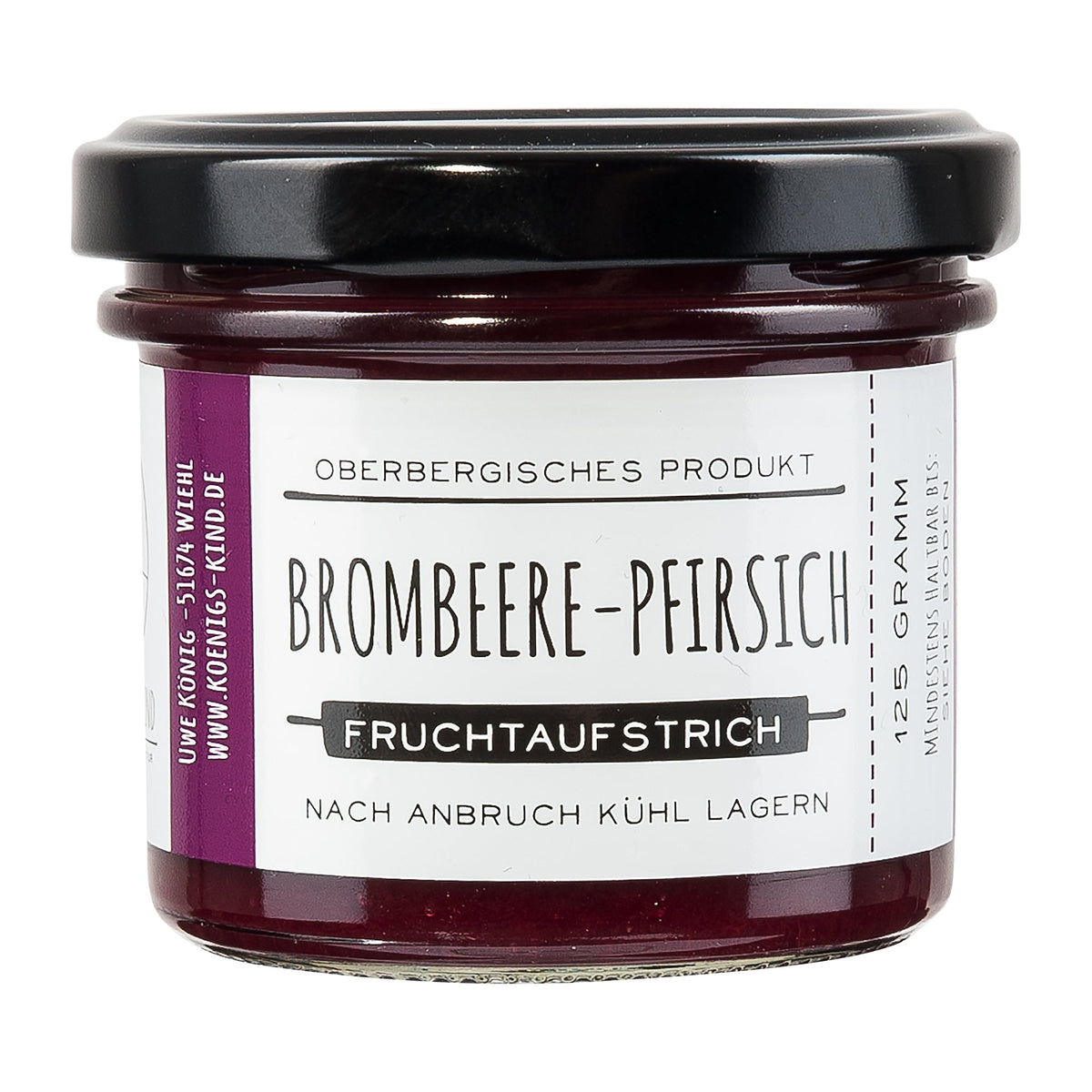 Königskind Brombeer Pfirsich Fruchtaufstrich