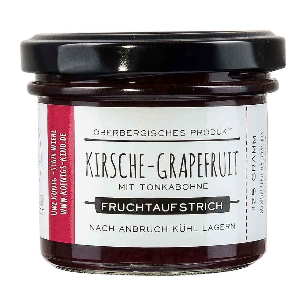 Königskind Kirsche Grapefruit Fruchtaufstrich