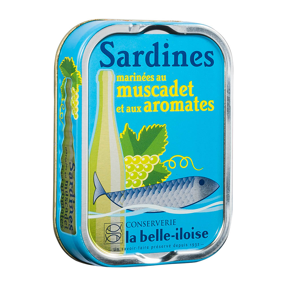 La belle iloise Sardinen mit Muscadet