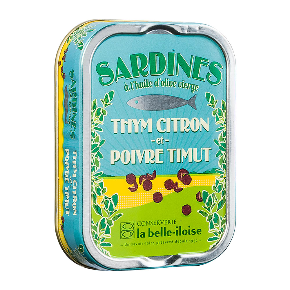 La belle iloise Sardinen Zitronenthymian Timut Pfeffer