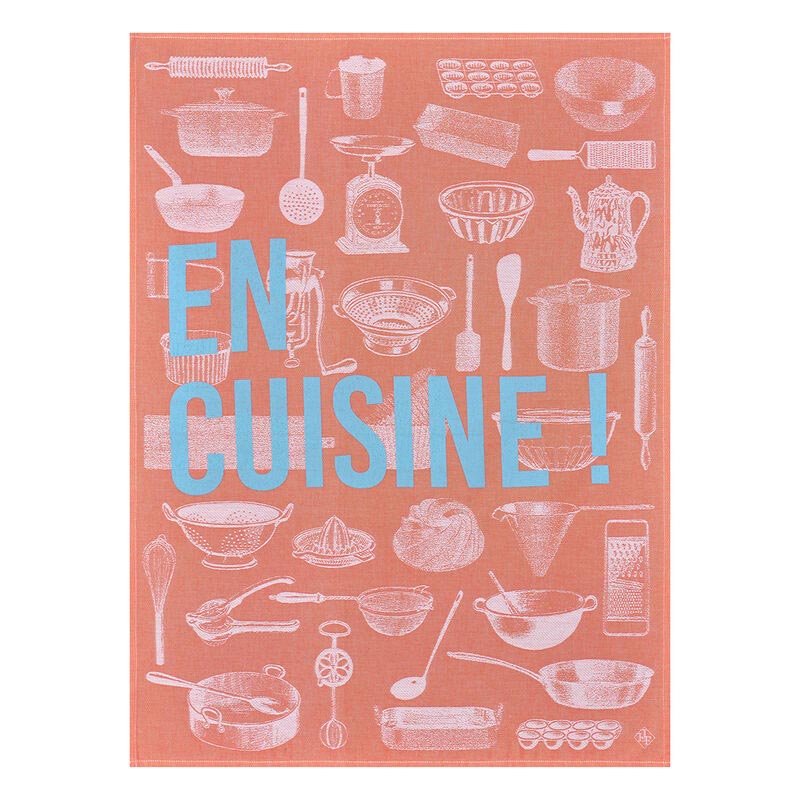 Le Jacquard Francais Geschirrtuch En cuisine poppy