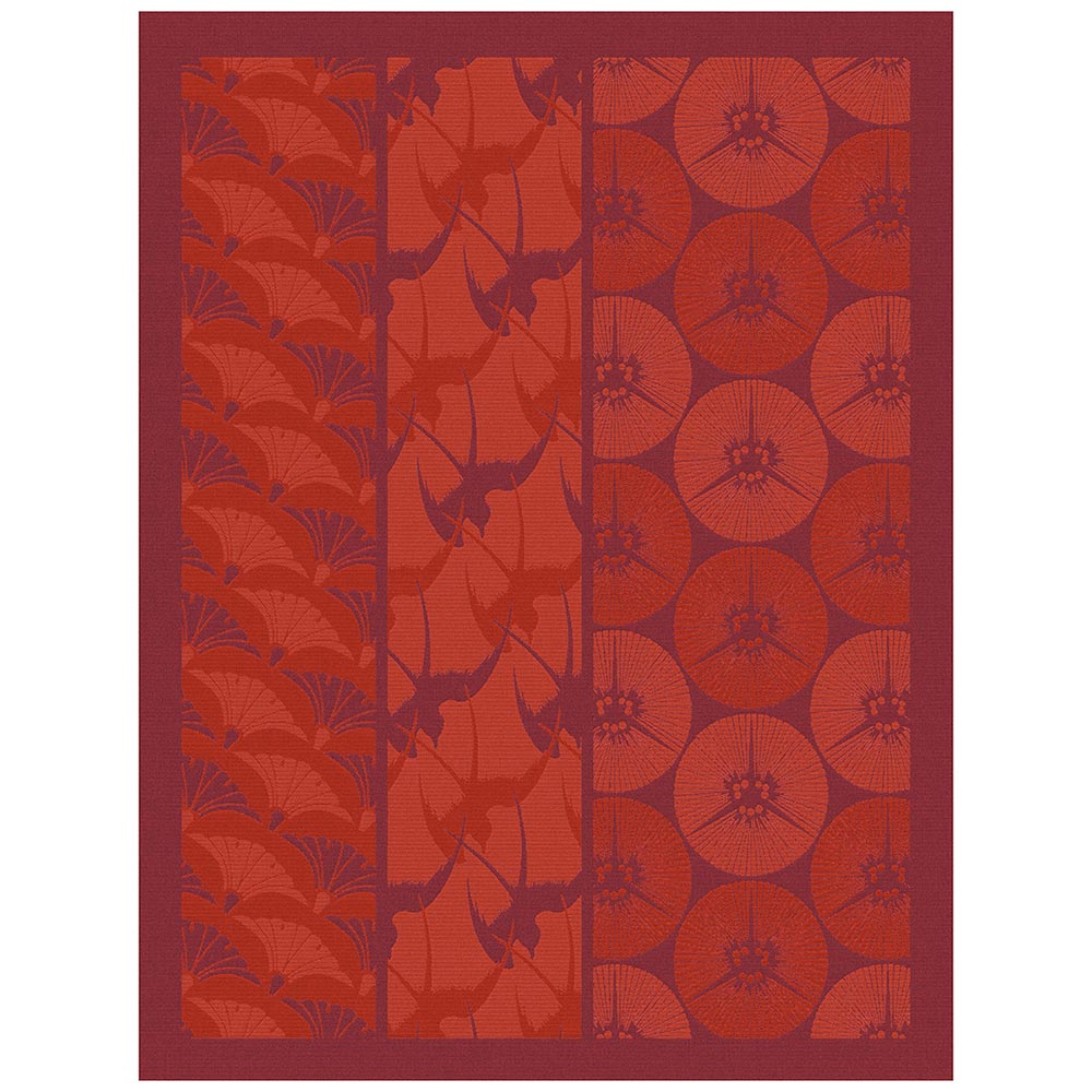 Le Jacquard francais Geschirrtuch Yukata rot