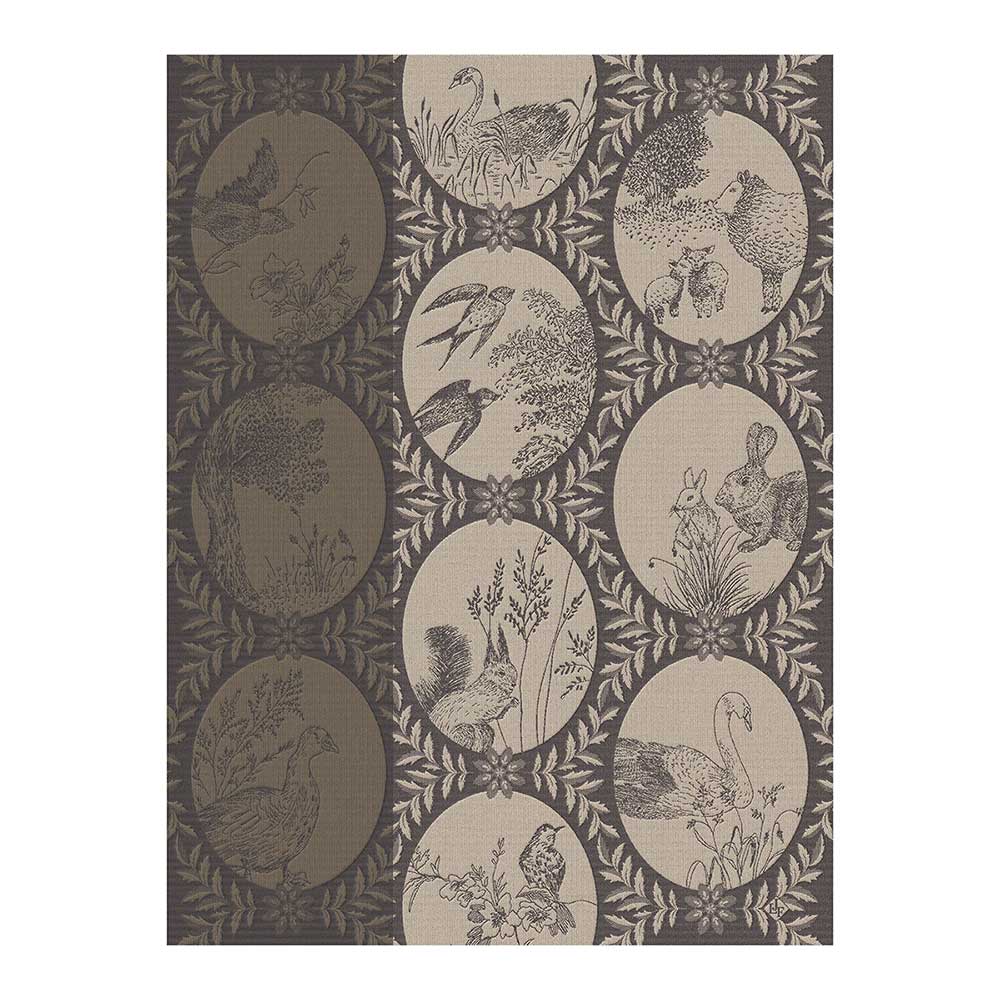 Le Jacquard francais Geschirrtuch Josephine grau