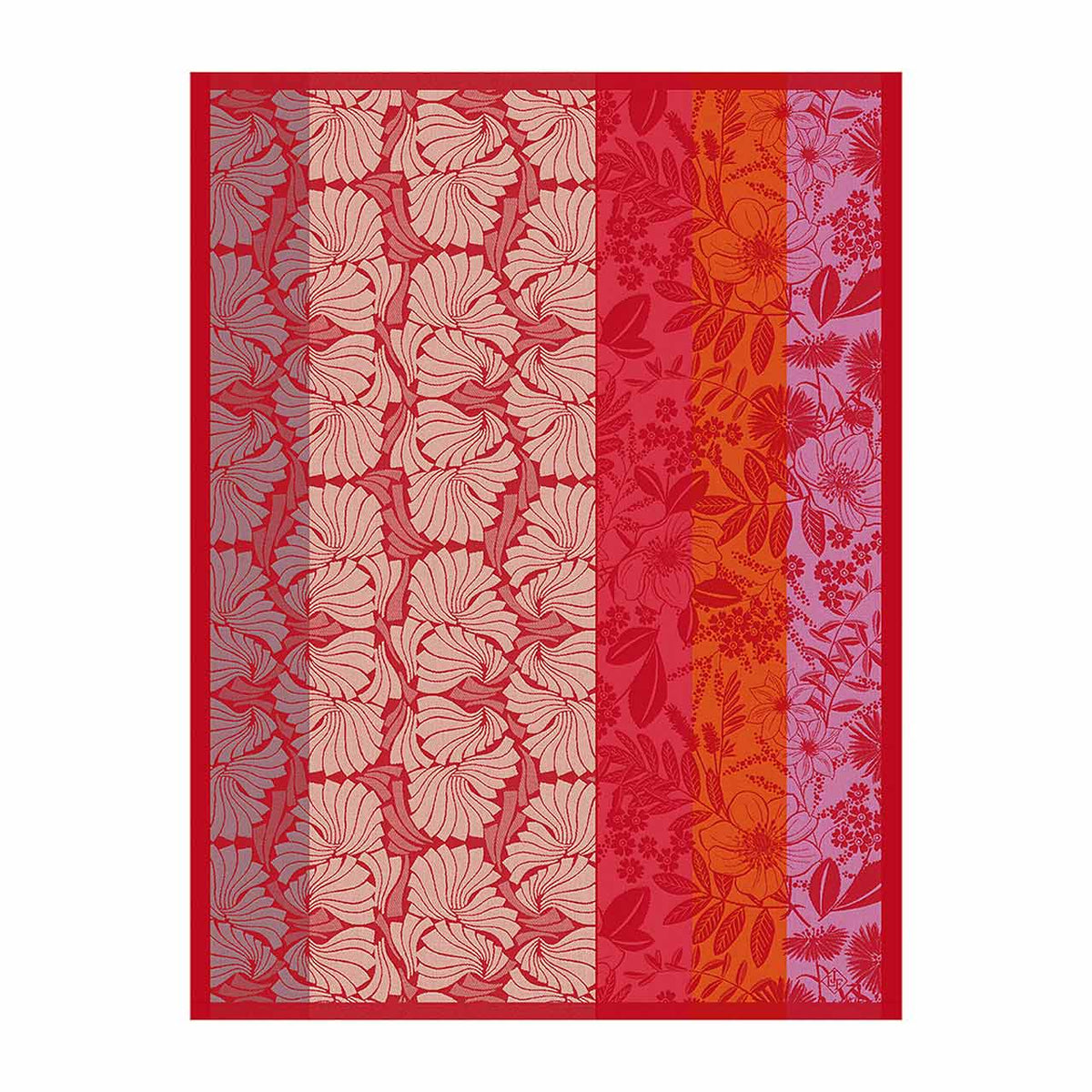 Le Jacquard francais Geschirrtuch Cottage Fleury rot