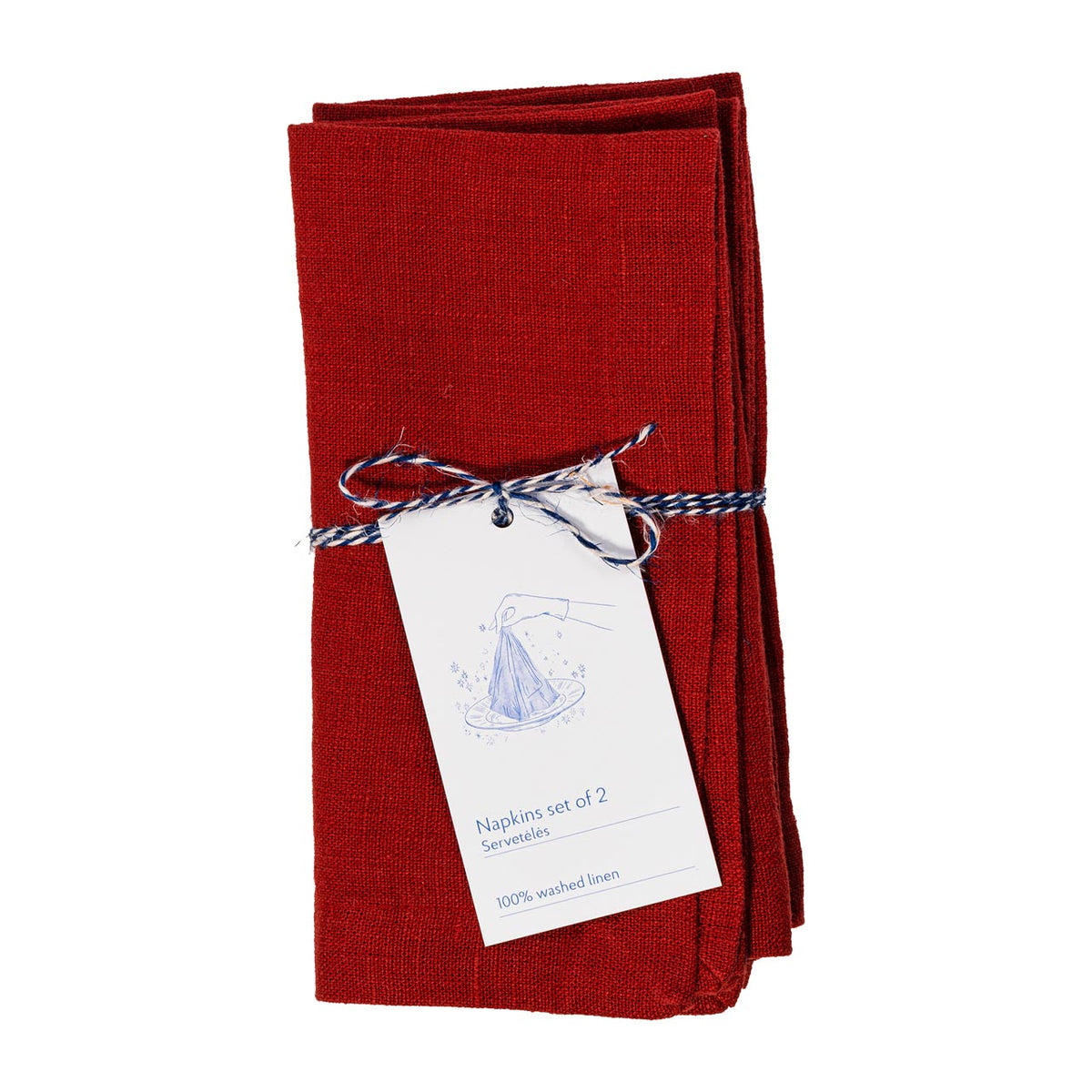 Linen Tales Leinen Servietten Lava Falls 2er Set