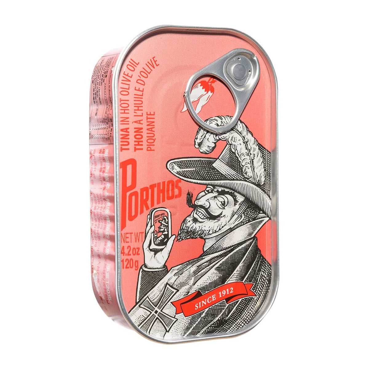 Porthos Thunfisch in scharfem Olivenöl 125g