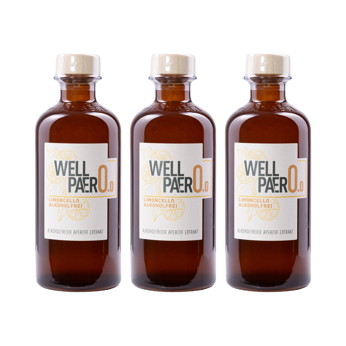 Wellpaero Limoncello – alkoholfrei — 3× 350 ml