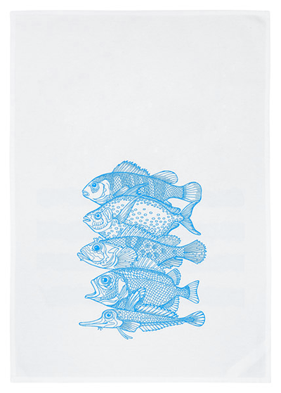 Dish towel – Fish – Blue