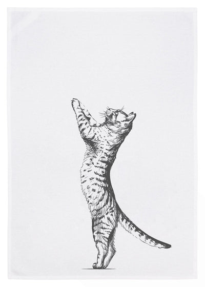Dish towel – Cat – Grey