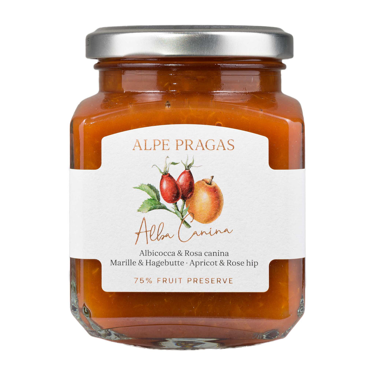 Alpe Pragas  Marille Hagebutte Fruchtaufstrich