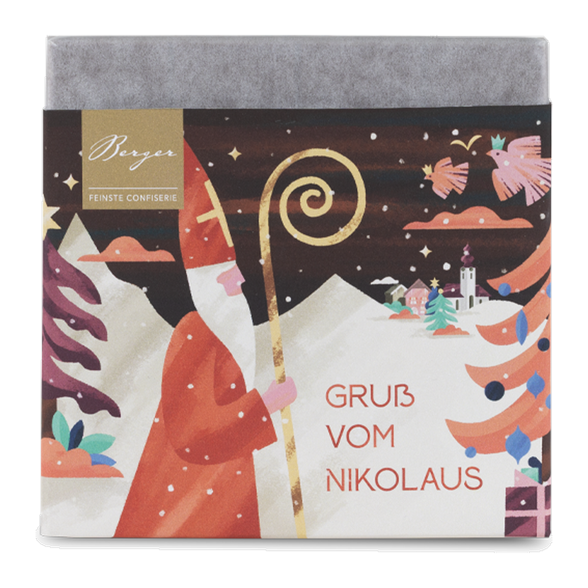 Berger Schokolade Gruß vom Nikolaus Bio Vollmilch 70g