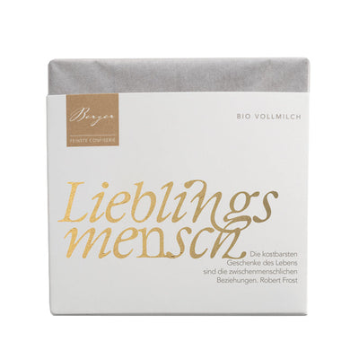 Bio Vollmilchschokolade Lieblingsmensch