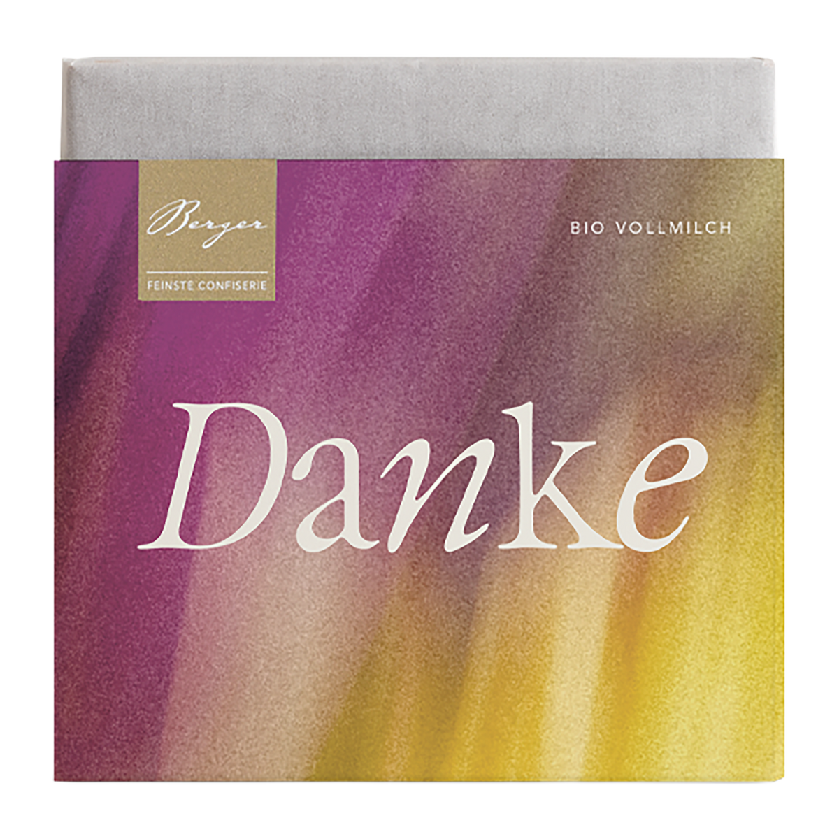 Bio Vollmilchschokolade Danke von Berger Confiserie
