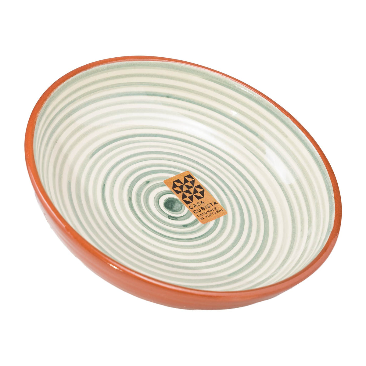 Keramikschale mittel  fine stripes sage