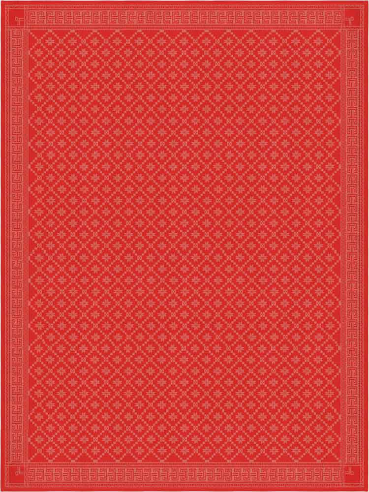 Ekelund  Attebladrose Tischdecke rot  150x260cm