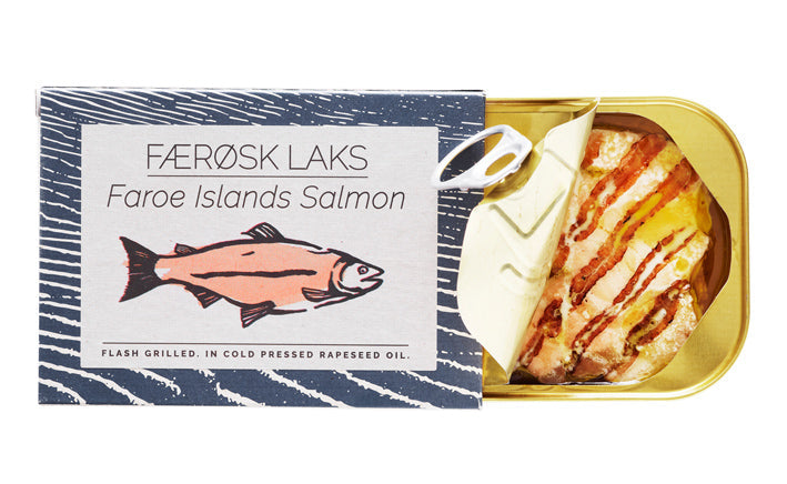 Fangst  Færøsk Laks No. 1  gegrillter Lachs