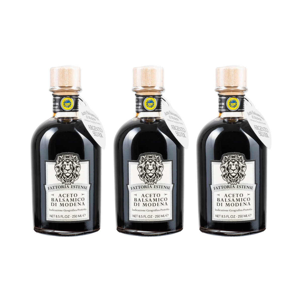 Aceto Balsamico di Modena IGP Silber — 3× 250 ml