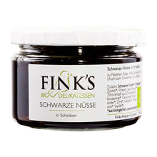 Finks Delikatessen  Schwarze Nüsse in Scheiben
