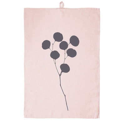 Tea Towel Linen Pink – Eucalyptus
