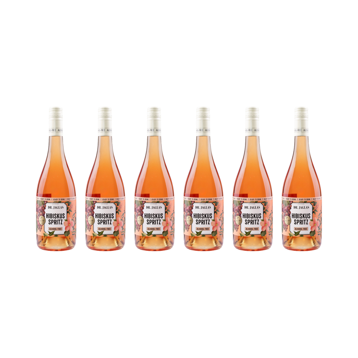 Hibiskus Spritz – alkoholfrei — 6× 750 ml