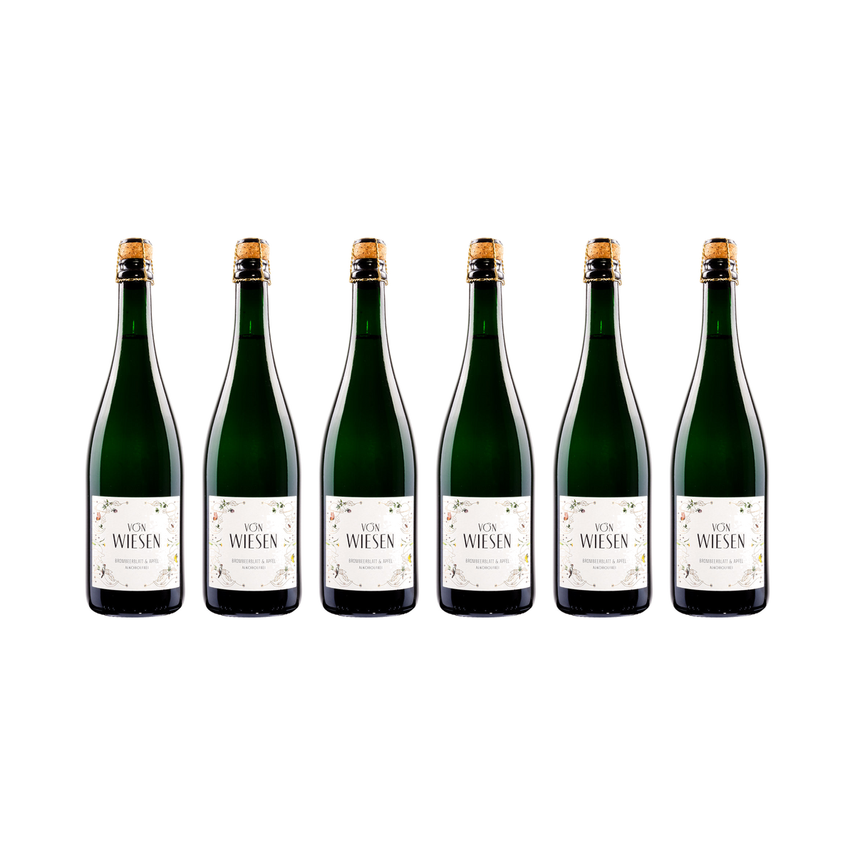 Brombeerblatt & Apfel – alkoholfrei — 6× 750 ml