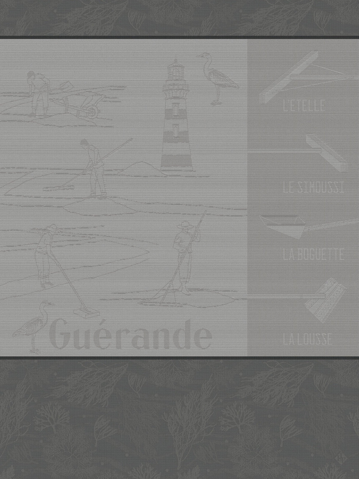 Geschirrtuch  Marais Salants  Grau