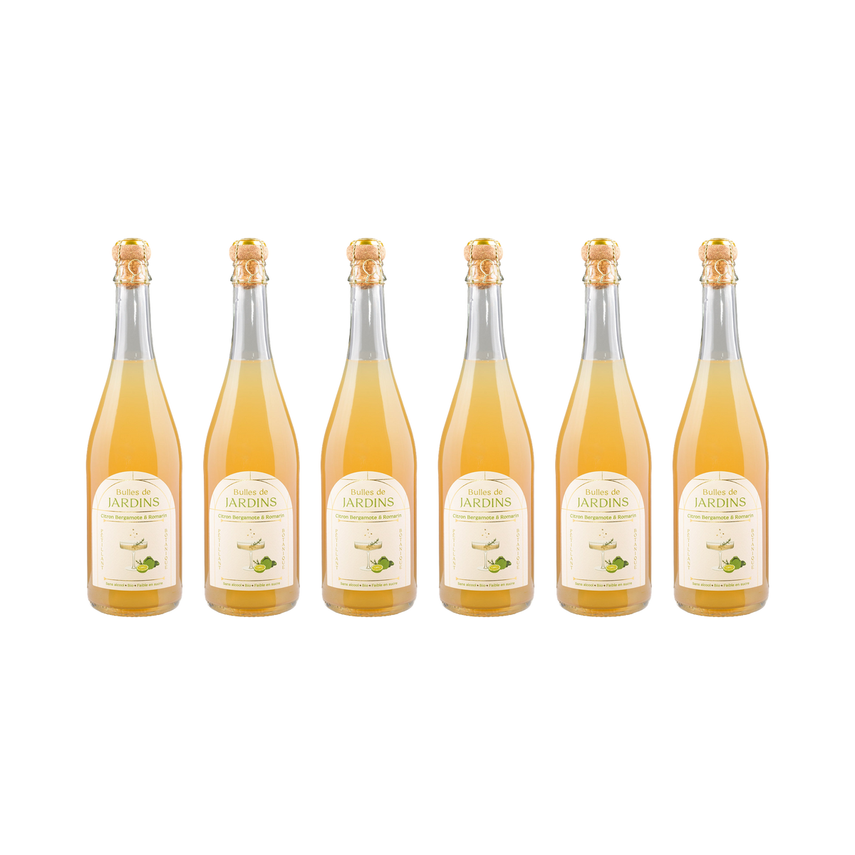 Bergamotte Rosmarin Sparkling alkoholfrei — 6× 700 ml